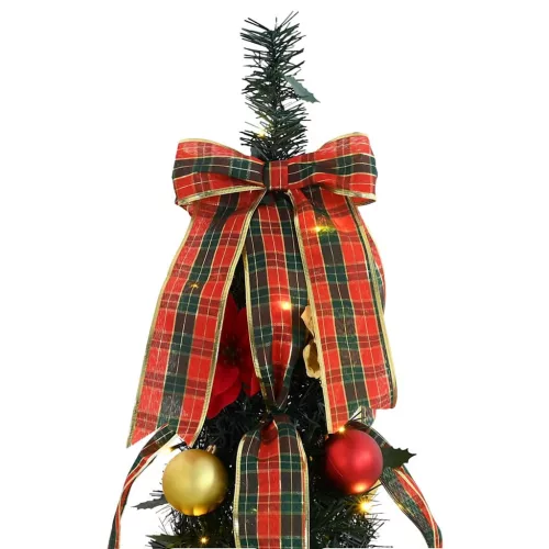  Mű karácsonyfa 50 LED-del állvánnyal Zöld 120 cm PVC