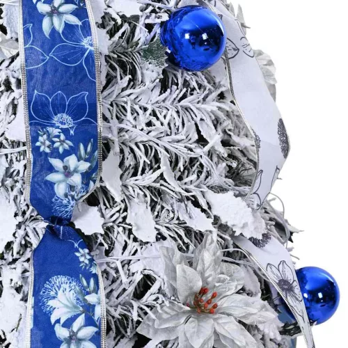  Mű karácsonyfa 200 LED-del állvánnyal Zöld 210 cm PVC