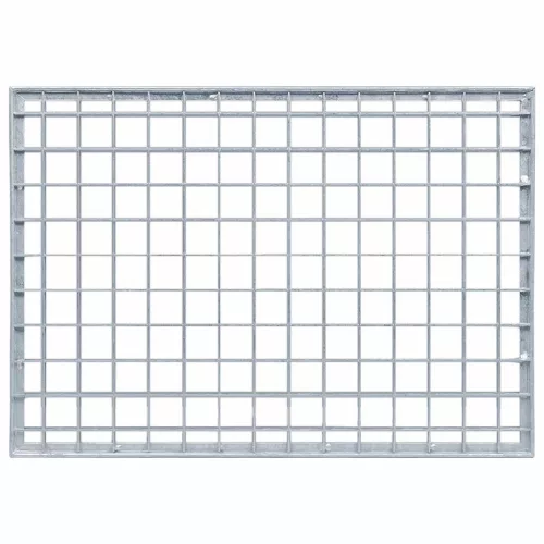  Rács Ezüst 50 x 35 x 2 cm Forró-galvanizált Acél
