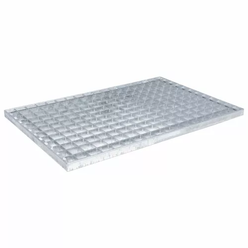  Rács Ezüst 60 x 40 x 2 cm Forró-galvanizált Acél