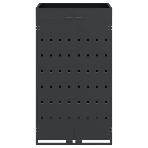  Kukás Tároló Virágzó Tetővel Egyszemélyes 240L Kukához Antracit