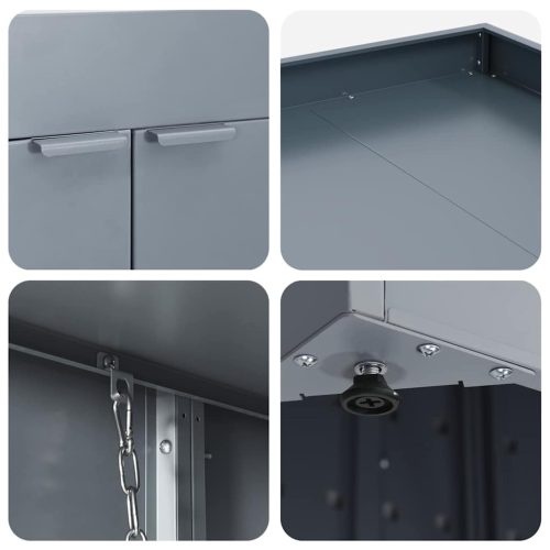  Kukás Tároló Virágzó Tetővel Egyszemélyes 240L Kukához