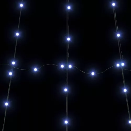  LED Karácsonyi Fenyő 112 LED-del Kék 511 cm Fém