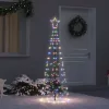  LED Karácsonyi Fenyő 390 LED-del Sokszínű 250 cm Vas