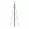  LED Karácsonyi Fenyő 390 LED-del Sokszínű 250 cm Vas