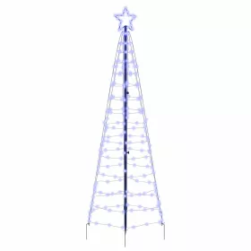  LED Karácsonyi Fenyő 390 LED-del Kék 250 cm Vas