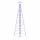  LED Karácsonyi Fenyő 390 LED-del Kék 250 cm Vas