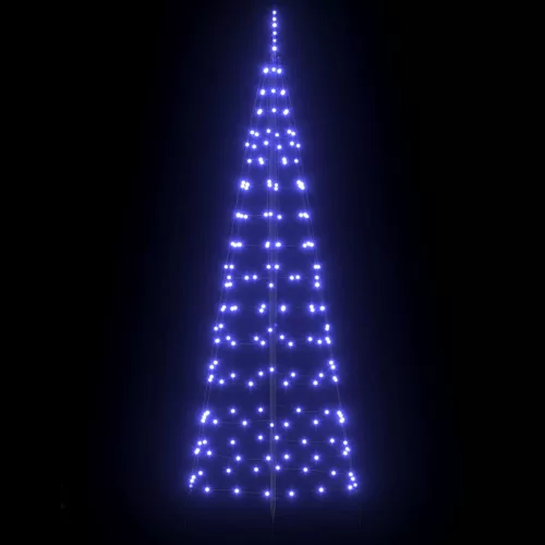 LED Karácsonyi Fenyő 390 LED-del Kék 250 cm Vas