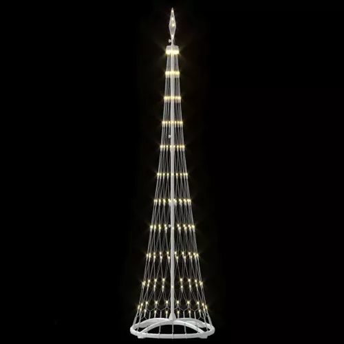  LED Karácsonyi Fenyő Meleg fehér 138.5 x 138.5 x 399 cm Fém