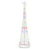  LED Karácsonyi Fenyő Sokszínű 138.5 x 138.5 x 399 cm Fém