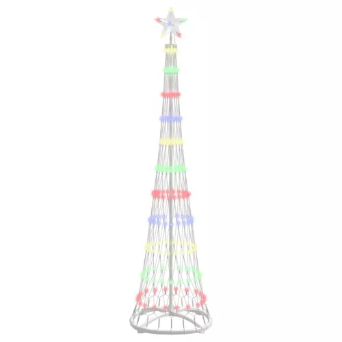  LED Karácsonyi Fenyő Sokszínű 138.5 x 138.5 x 399 cm Fém