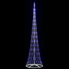  LED Karácsonyi Fenyő 290 LED-del Kék 138.5 x 138.5 x 399 cm Fém