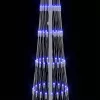  LED Karácsonyi Fenyő 290 LED-del Kék 138.5 x 138.5 x 399 cm Fém