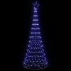  LED Karácsonyi Fenyő 290 LED-del Kék 138.5 x 138.5 x 399 cm Fém
