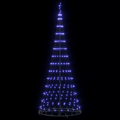  LED Karácsonyi Fenyő 290 LED-del Kék 138.5 x 138.5 x 399 cm Fém