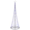  LED Karácsonyi Fenyő 355 LED-del állvánnyal Kék 184,5 cm Fém