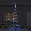  LED Karácsonyi Fenyő 355 LED-del állvánnyal Kék 184,5 cm Fém