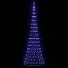  LED Karácsonyi Fenyő 355 LED-del állvánnyal Kék 184,5 cm Fém