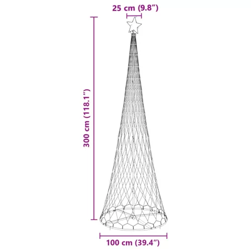  LED Karácsonyi Fenyő 355 LED-del állvánnyal Kék 184,5 cm Fém