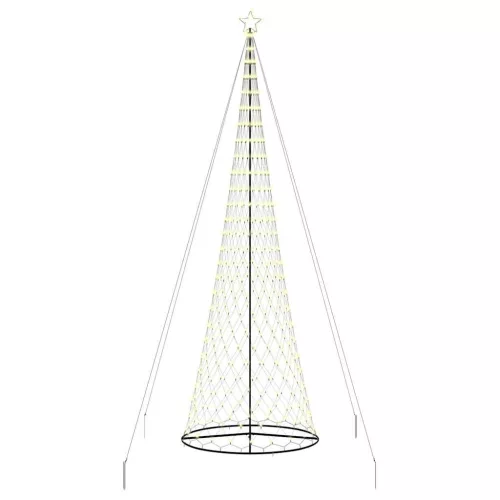  LED Karácsonyi Fenyő 555 LED-del Meleg fehér 500 cm Fém