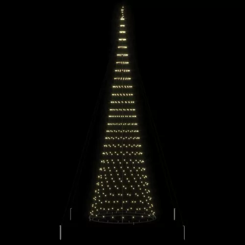  LED Karácsonyi Fenyő 555 LED-del Meleg fehér 500 cm Fém