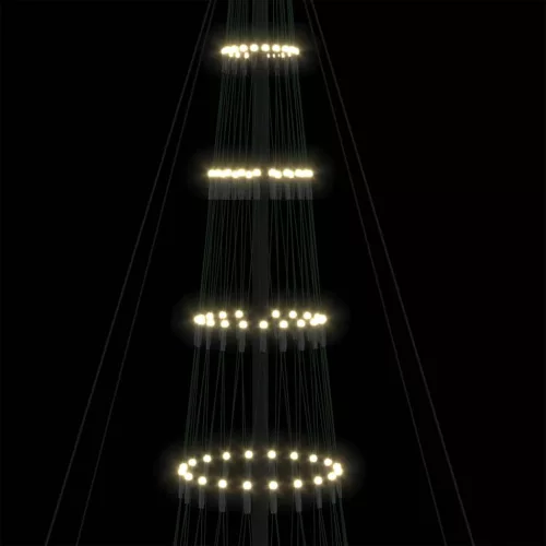  LED Karácsonyi Fenyő 555 LED-del Meleg fehér 500 cm Fém