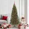  Karácsonyi Díszgömb Készlet 300 LED-del 120 pcs Piros Műanyag