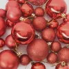  Karácsonyi Díszgömb Készlet 300 LED-del 120 pcs Piros Műanyag