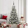  Karácsonyi Díszgömb Készlet 300 LED-del 120 pcs Fekete Műanyag
