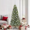 Karácsonyi Díszgömb Készlet 300 LED-del 120 pcs Fehér Műanyag