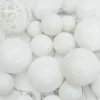  Karácsonyi Díszgömb Készlet 300 LED-del 120 pcs Fehér Műanyag