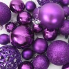  Karácsonyi Díszgömb Készlet 300 LED-del 120 pcs Lila Műanyag