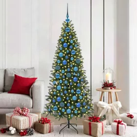    Karácsonyi Díszgömb Készlet 300 LED-del 120 pcs Kék Műanyag