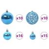  Karácsonyi Díszgömb Készlet 300 LED-del 120 pcs Kék Műanyag