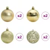  Karácsonyi Díszgömb Készlet 150 LED-del 61 pcs Sokszínű Műanyag