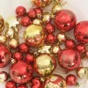  Karácsonyi Díszgömb Készlet 40 pcs Arany és piros