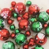  Karácsonyi Díszgömb Készlet 40 pcs Piros és zöld