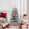  Karácsonyi Díszgömb Készlet 40 pcs Piros és Fehér