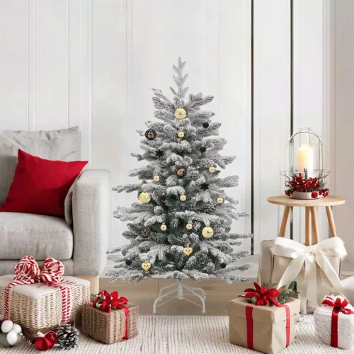  Karácsonyi Díszgömb Készlet 40 pcs Fekete és Arany
