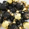  Karácsonyi Díszgömb Készlet 40 pcs Fekete és Arany
