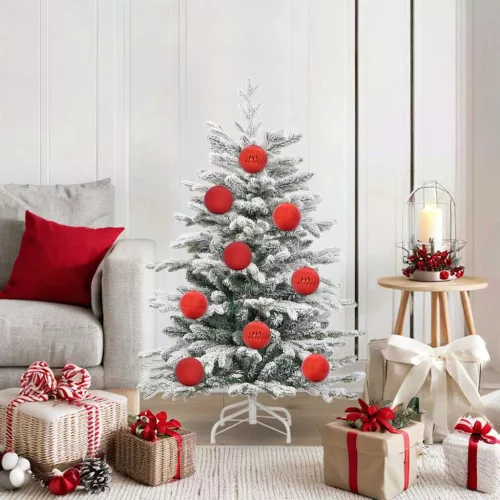  Karácsonyi Díszgömb Készlet 15 pcs Piros
