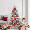  Karácsonyi Díszgömb Készlet 9 pcs Piros