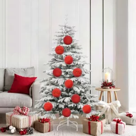  Karácsonyi Díszgömb Készlet 9 pcs Piros