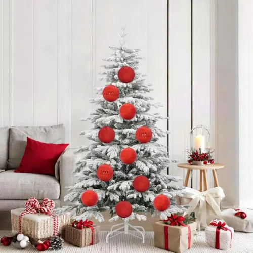  Karácsonyi Díszgömb Készlet 9 pcs Piros