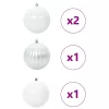  Karácsonyi Díszgömb Készlet 4 pcs Fehér