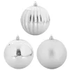  Karácsonyi Díszgömb Készlet 4 pcs Ezüst