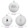  Karácsonyi Díszgömb Készlet Egyéb 3 pcs Ezüst Ø 25 cm