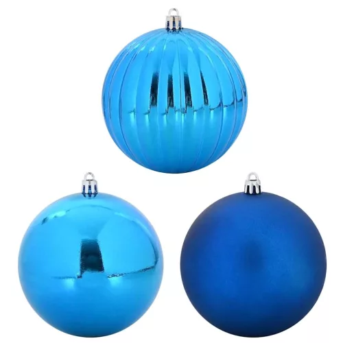  Karácsonyi Díszgömb Készlet 4 pcs Kék