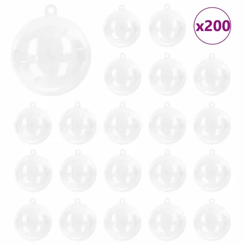  Karácsonyi Díszgömb Készlet 200 pcs Ø 5 cm
