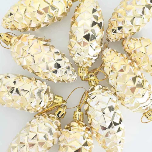  Karácsonyfa díszítés 40 pcs Arany